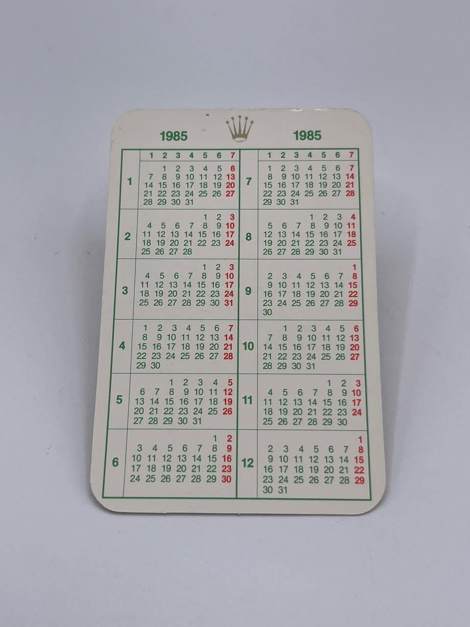 Rolex Daytona Submariner Gmt Datejust calendario calendar 1979-2002 vintage