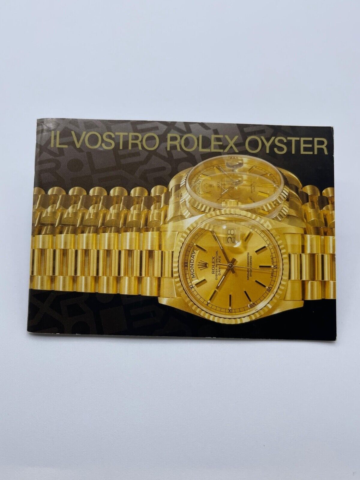 Rolex libretto corredo orologio "il vostro Rolex Oyster" italiano 1980 - 2008