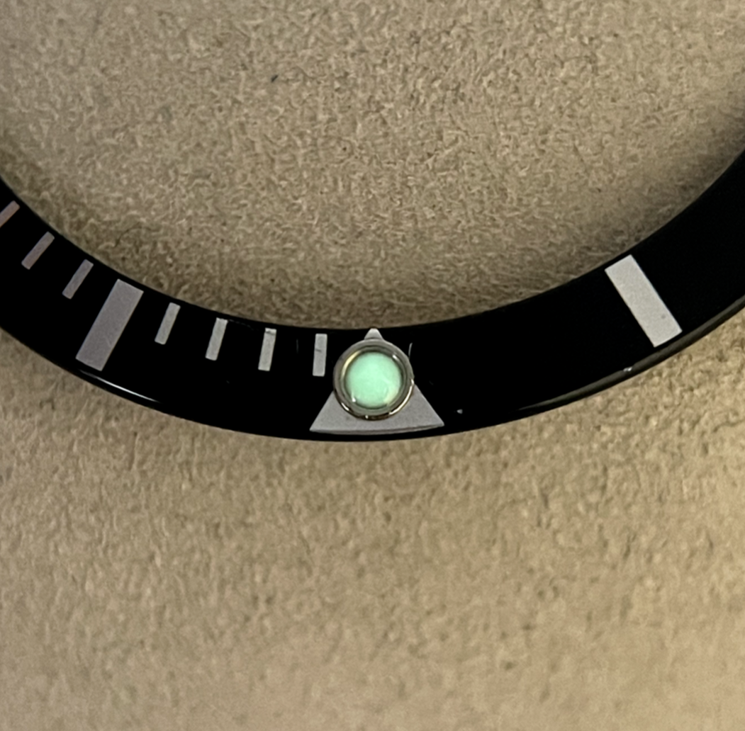 Rolex Submariner 14060M inserto ghiera bezel insert B315-14060-181-A1 luminova