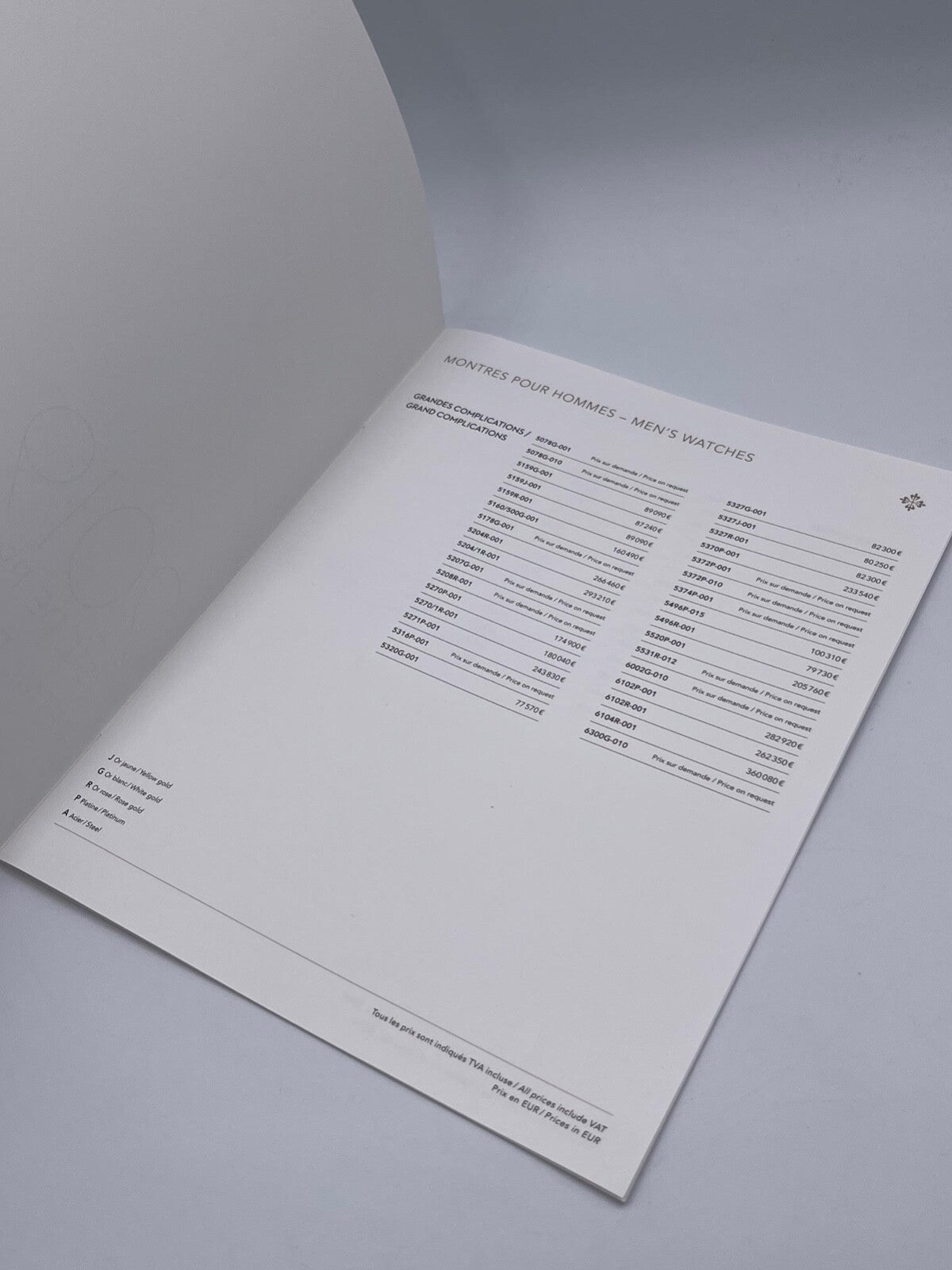 Patek Philippe listino prezzi rivenditori ufficiali dealer watch price list 2019