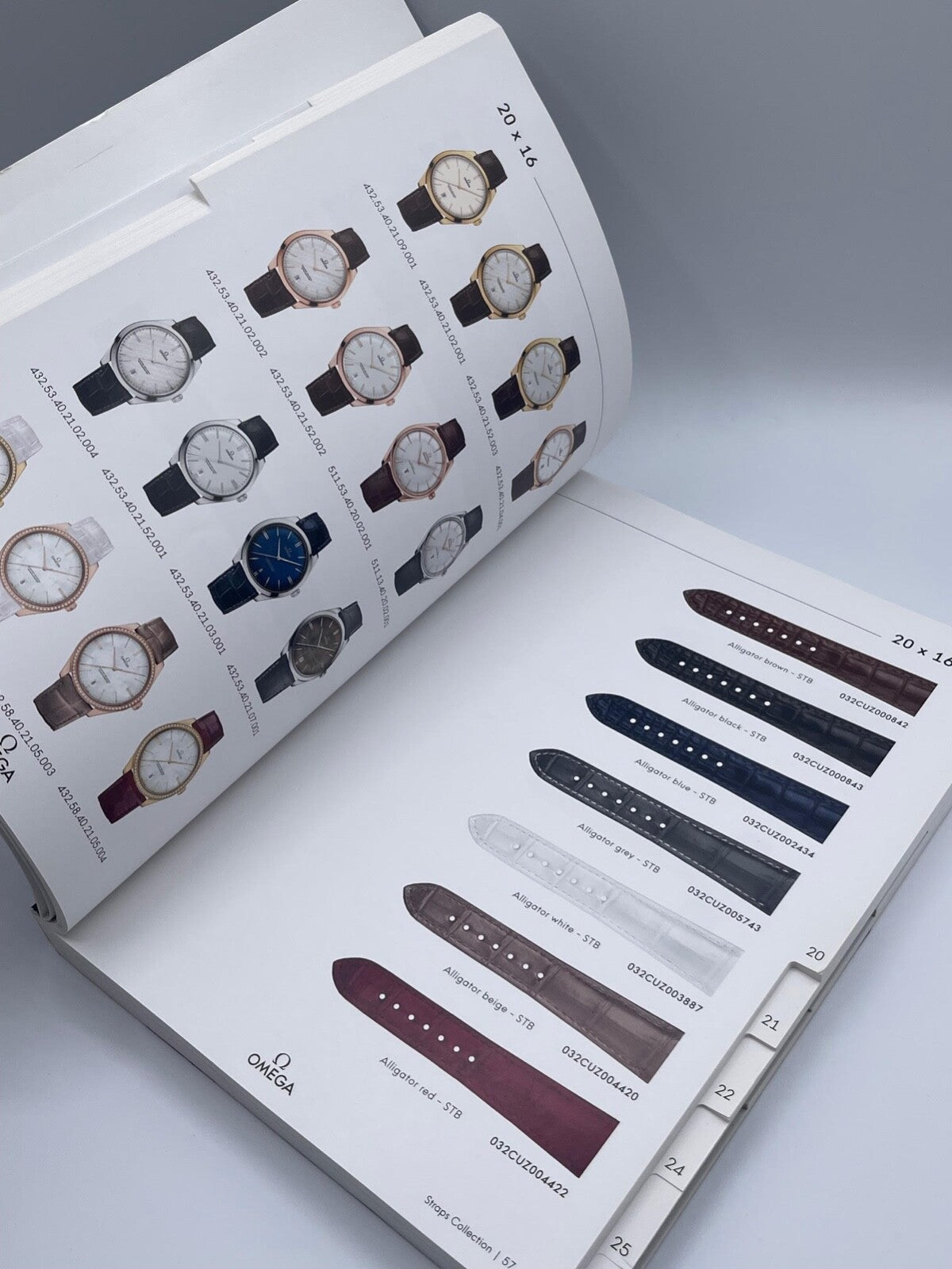 Omega catalogo rivenditori bracciali e cinturini dealer strap catalogue 2017/18