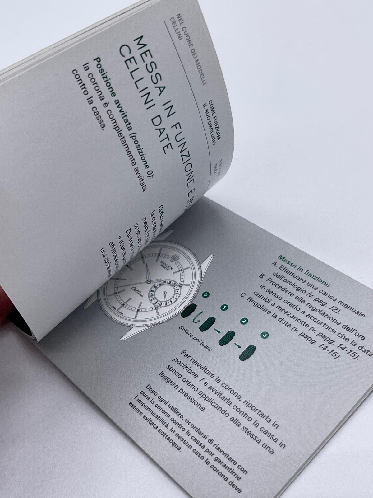 Rolex Cellini libretto corredo orologio italiano originale ( 1991 - 2015 )
