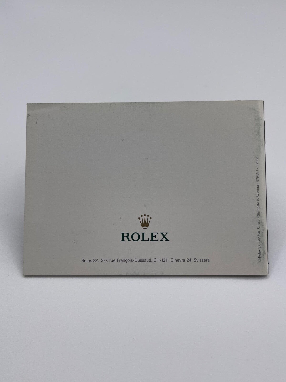 Rolex libretto corredo orologio "il vostro Rolex Oyster" italiano 1980 - 2008