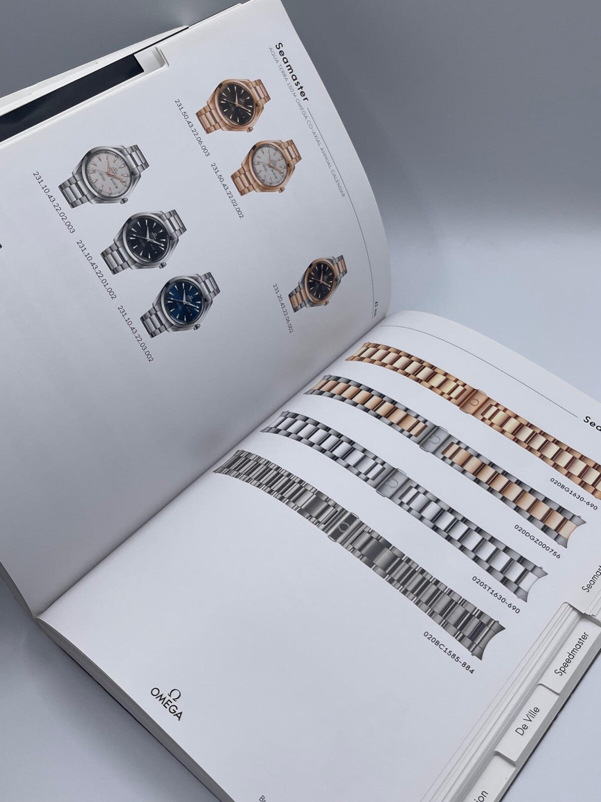 Omega catalogo rivenditori bracciali e cinturini dealer strap catalogue 2017/18
