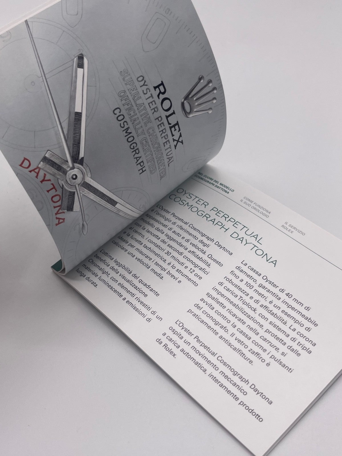 Rolex Daytona libretto corredo orologio watch booklet 3.2019 italiano