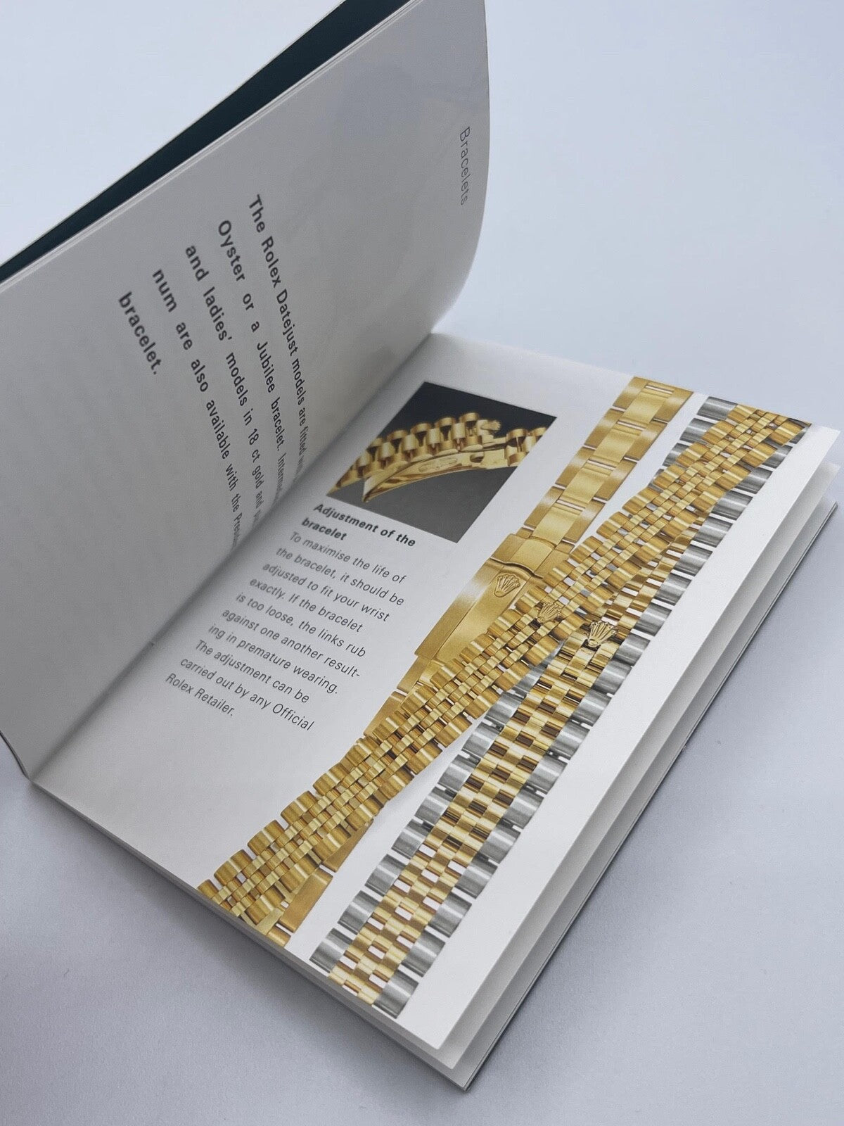 Rolex Datejust libretto corredo orologio watch booklet inglese ( 2001 - 2011 )