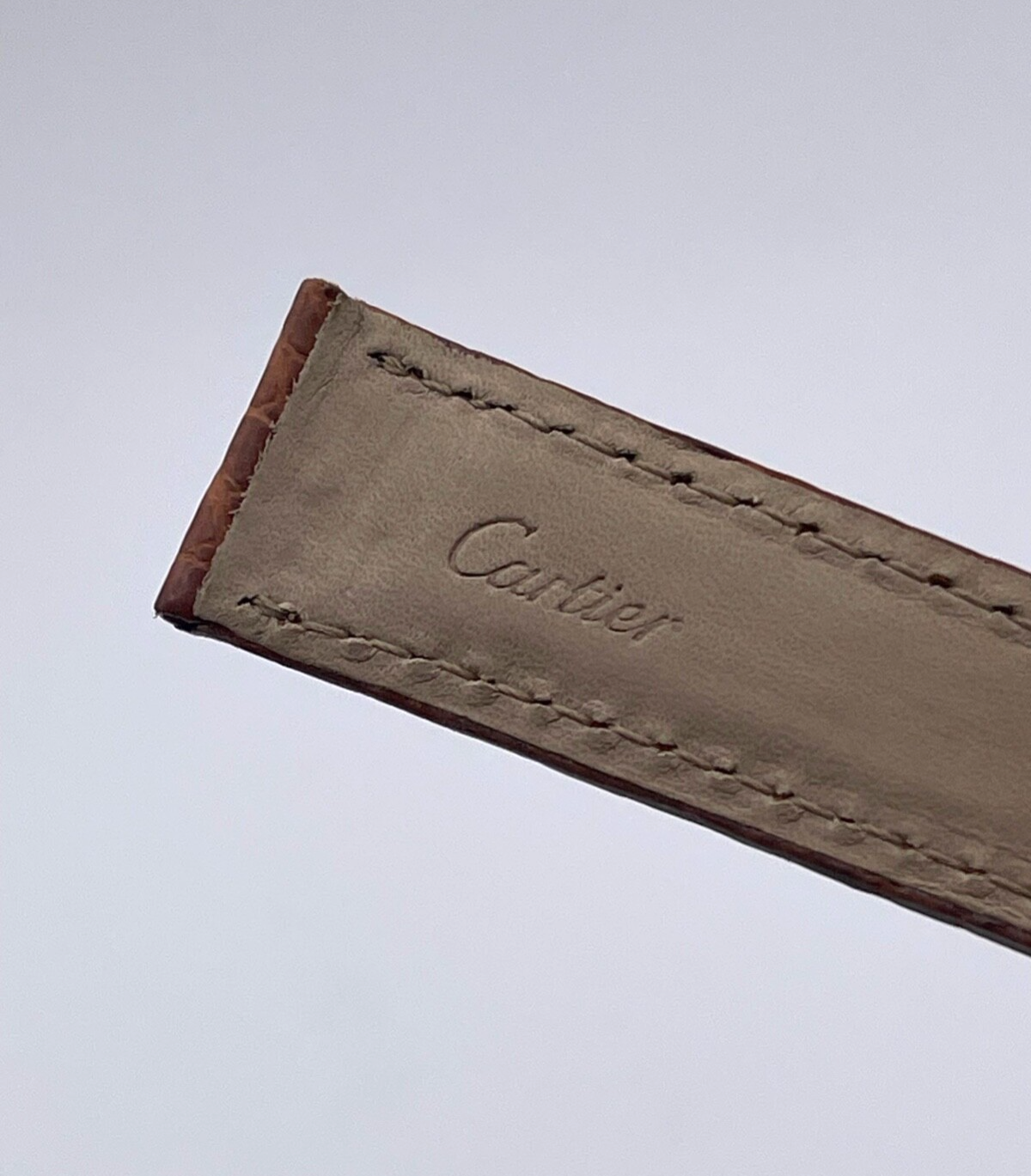 Cartier Tank cinturino orologio watch strap alligatore ref. KD25XH70 18/16mm