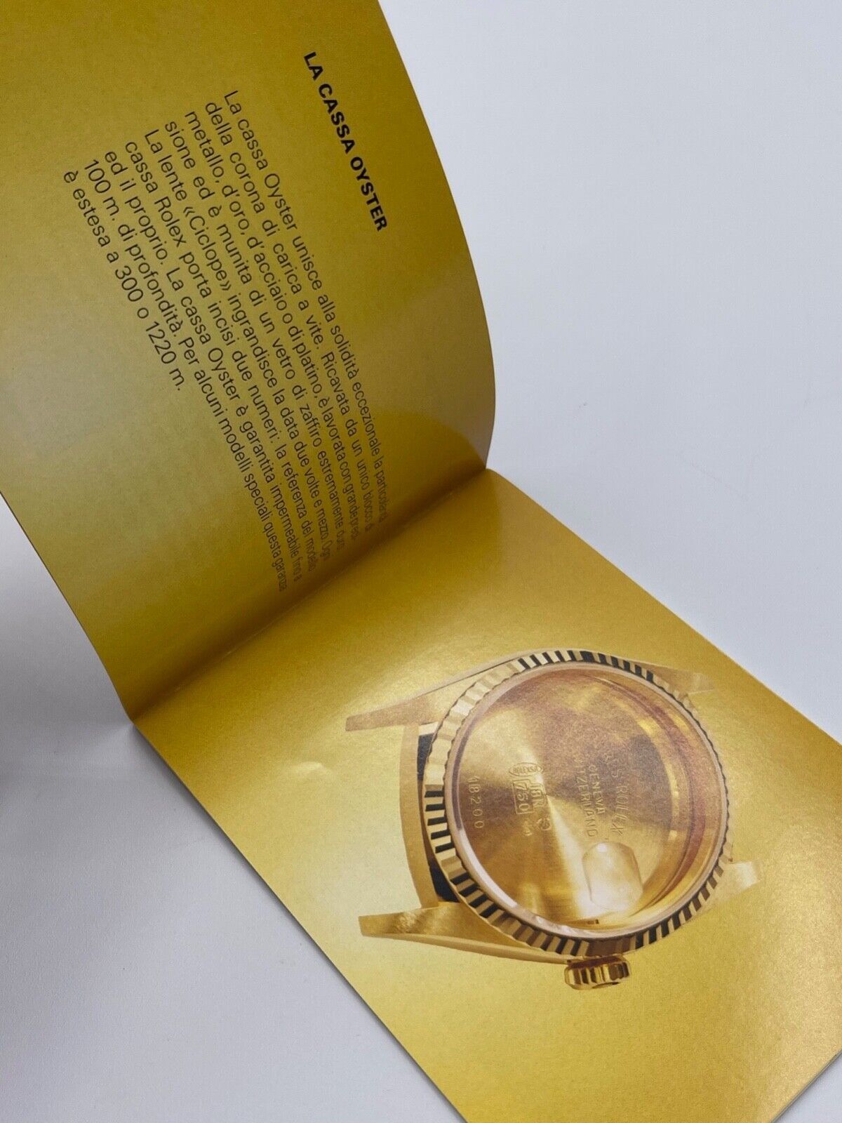 Rolex libretto corredo orologio "il vostro Rolex Oyster" italiano 1980 - 2008