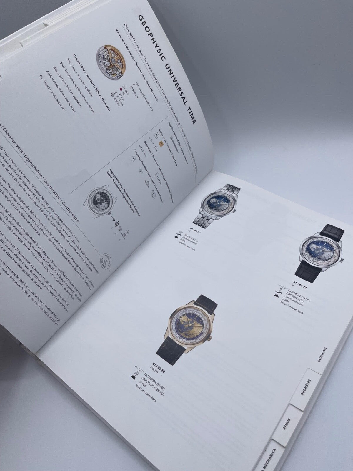 Jaeger LeCoultre libro catalogo rivenditori ufficiali dealer catalogue 2018/2019