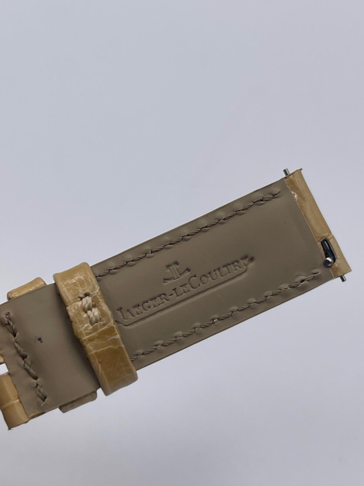 Jaeger Le-Coultre Reverso cinturino orologio watch strap alligatore beige 17/16