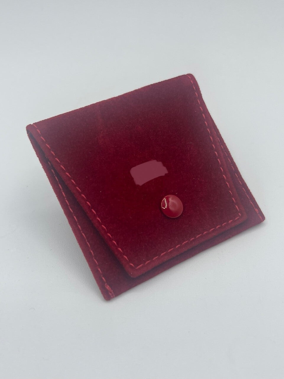 Cartier pochette anello/orecchini personalizzata customized ring clutch rosso