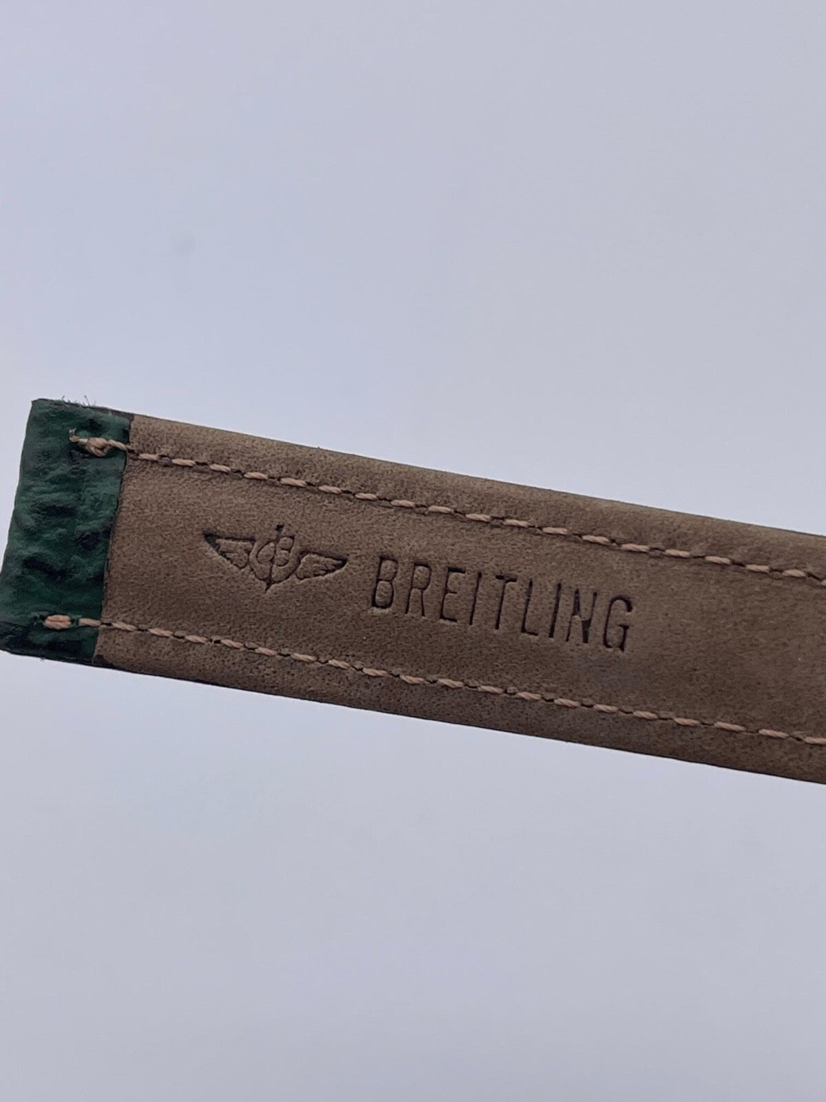 Breitling Navitimer Colt Superocean Transocean cinturino pelle verde 18/16 mm