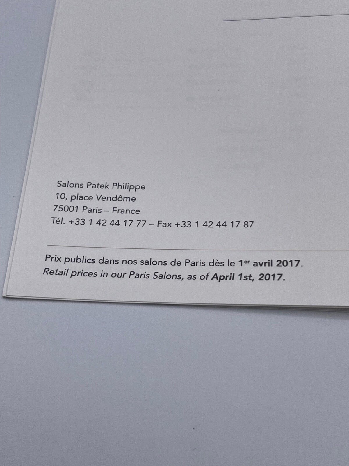 Patek Philippe listino prezzi rivenditori ufficiali dealer watch price list 2017