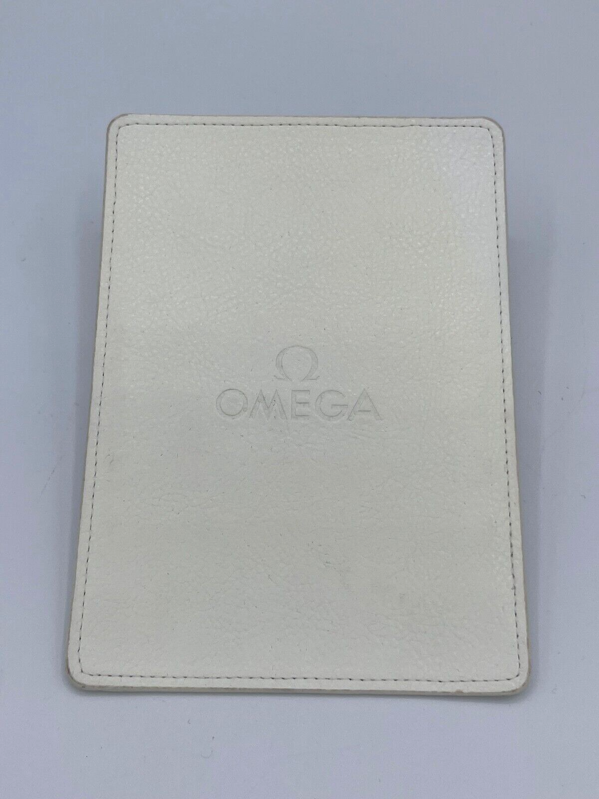Omega porta garanzia warranty holder Olimpiadi Olympic Games pelle bianca