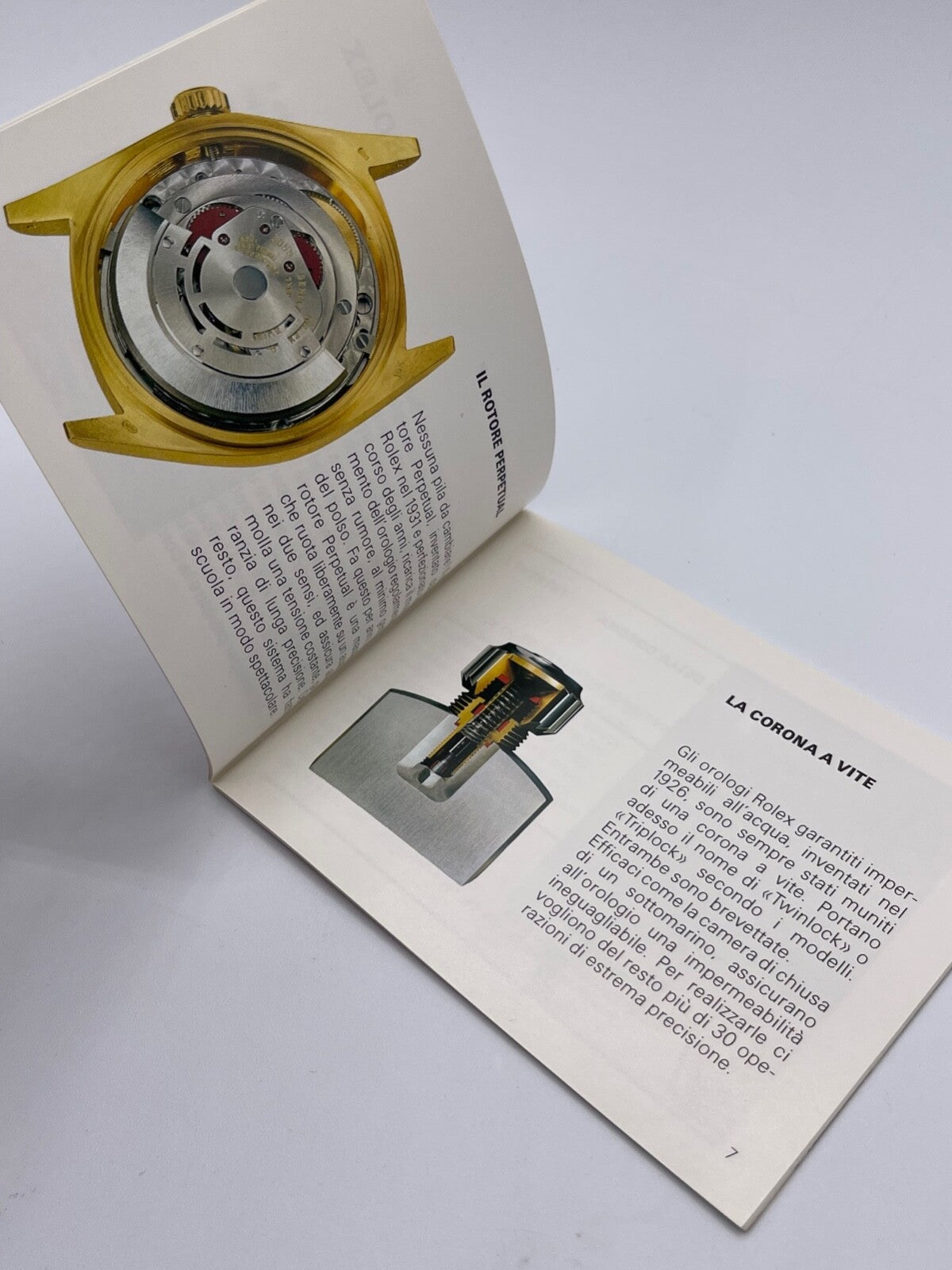 Rolex libretto corredo orologio "il vostro Rolex Oyster" italiano 1980 - 2008