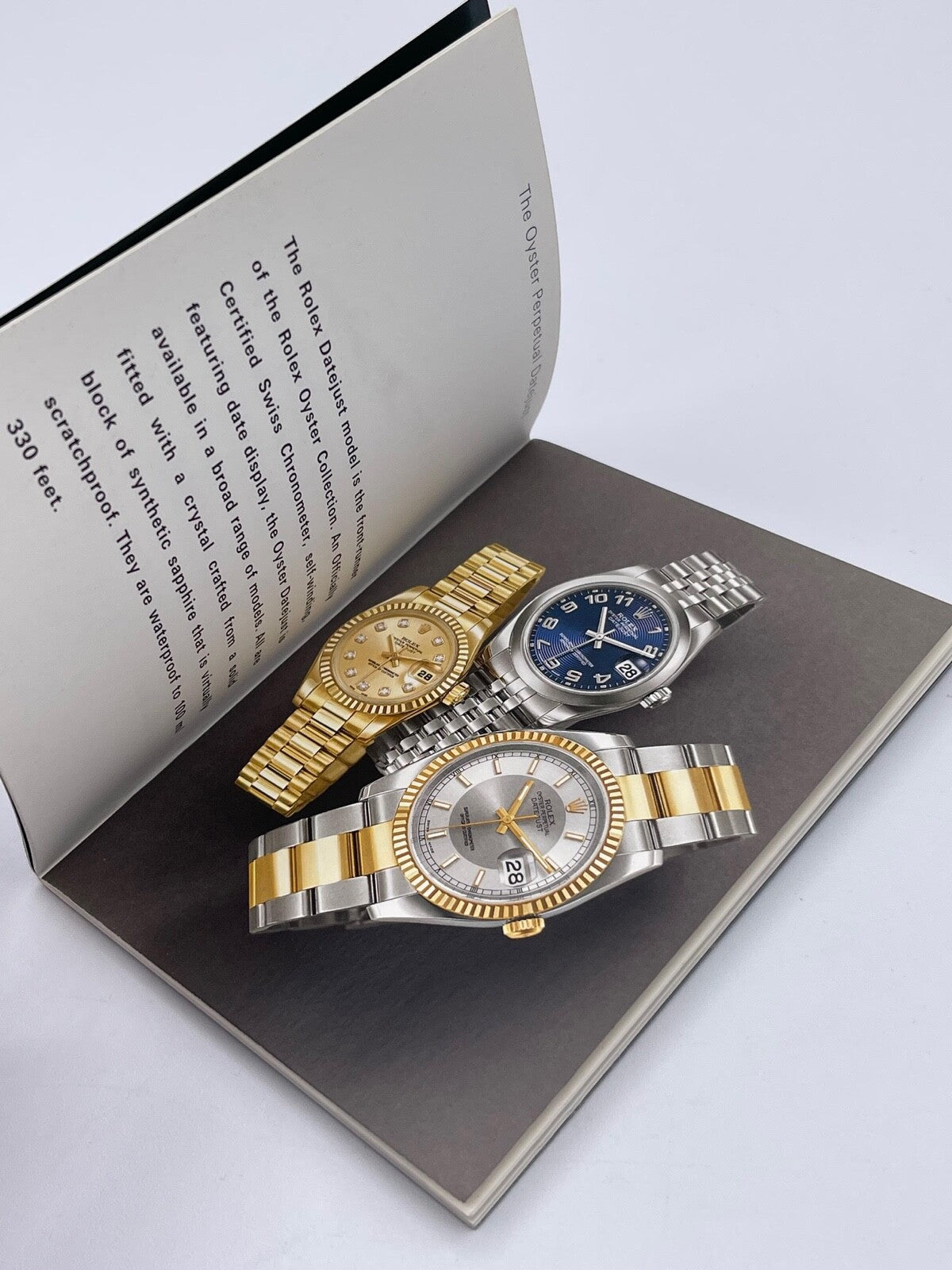 Rolex Datejust libretto corredo orologio watch booklet inglese ( 2001 - 2011 )