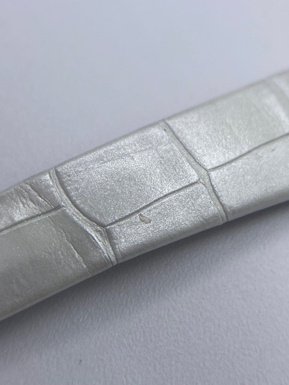 Jaeger Le-Coultre Reverso cinturino orologio watch strap alligatore silver 14/12