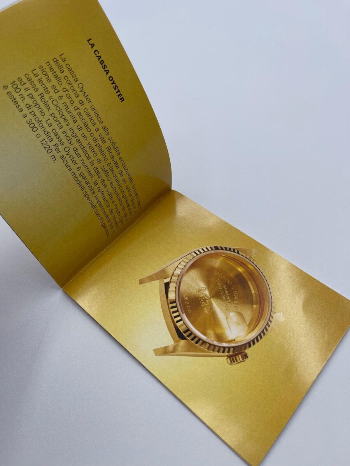 Rolex libretto corredo orologio "il vostro Rolex Oyster" italiano 1980 - 2008