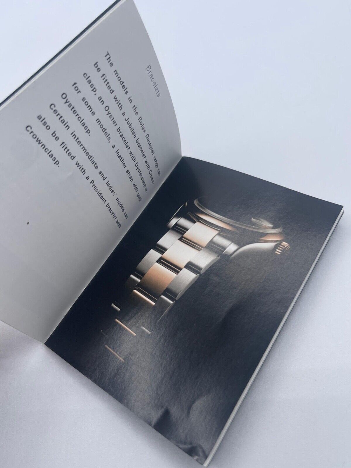 Rolex Datejust libretto corredo orologio watch booklet inglese ( 2001 - 2011 )