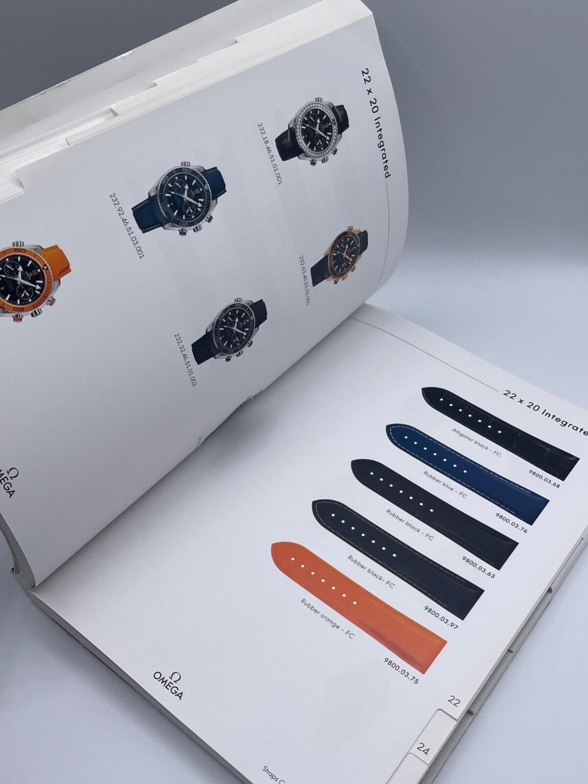 Omega catalogo rivenditori bracciali e cinturini dealer strap catalogue 2017/18