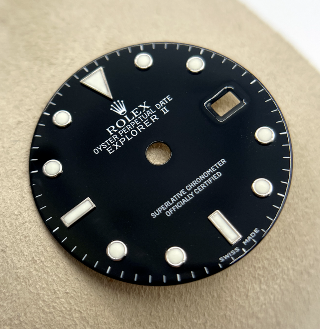 Rolex Explorer II 2 quadrante dial nero " swiss made" luminova black cal. 3185