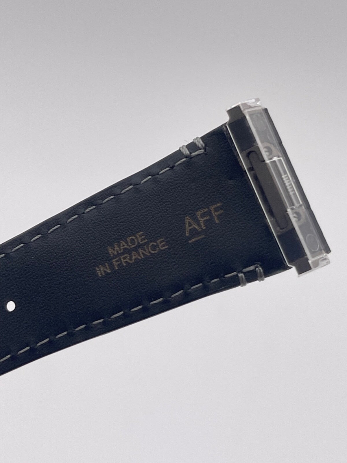 Cartier Santos cinturino orologio strap pelle alligatore grigio KDAVLABY 23/18mm