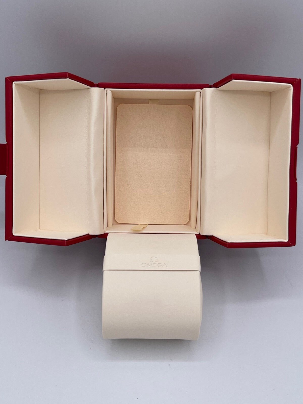 Omega Speedmaster Seamaster custodia viaggio orologio travel box pelle rossa new