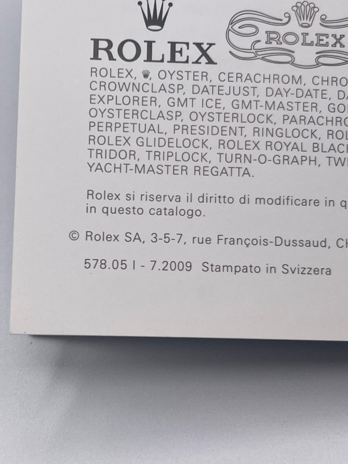 Rolex Oyster Perpetual O.P. Date libretto corredo italiano originale 2009 - 2021