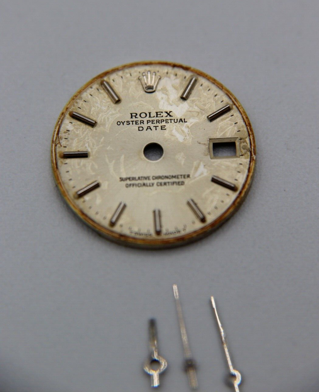 Rolex Oyster Perpetual Date 26mm quadrante dial "T swiss made T"+ lancette hands