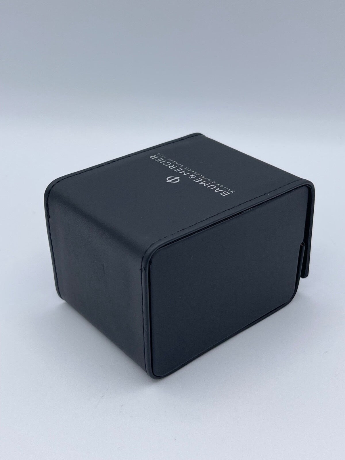 Baume & Mercier scatola da viaggio orologio watch travel box pelle nera