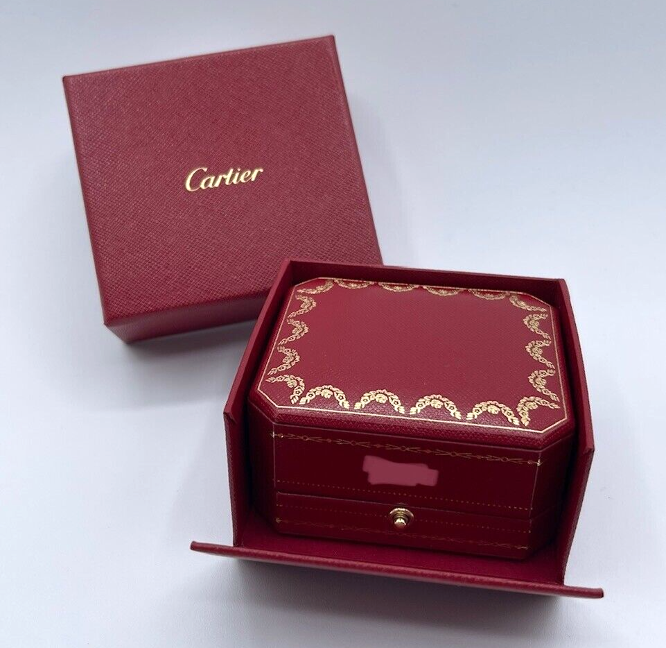 Cartier scatola orecchini earrings box ref CRCO000476 completa personalizzata