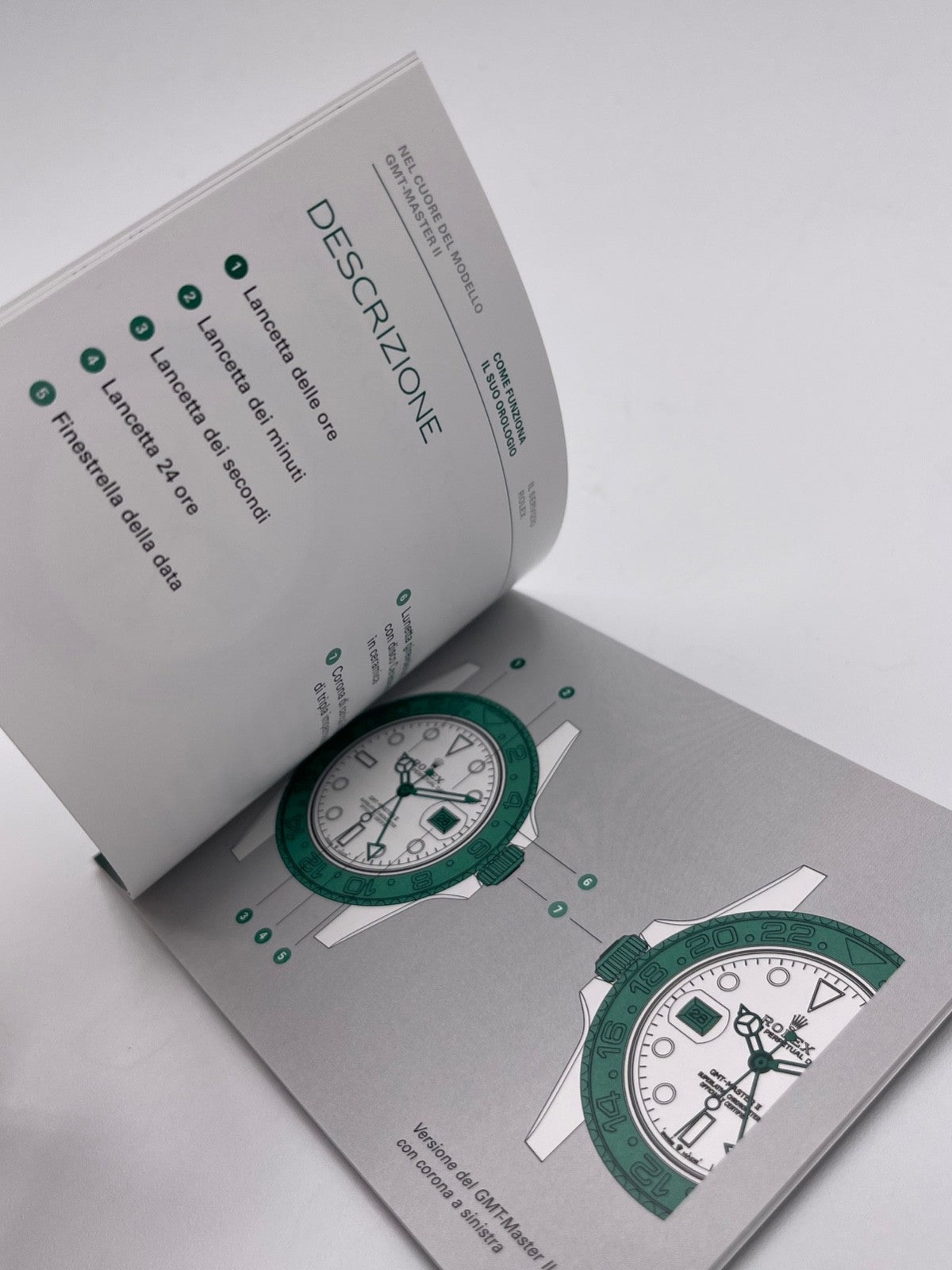Rolex Gmt-Master II libretto corredo orologio watch booklet 6.2024 italiano