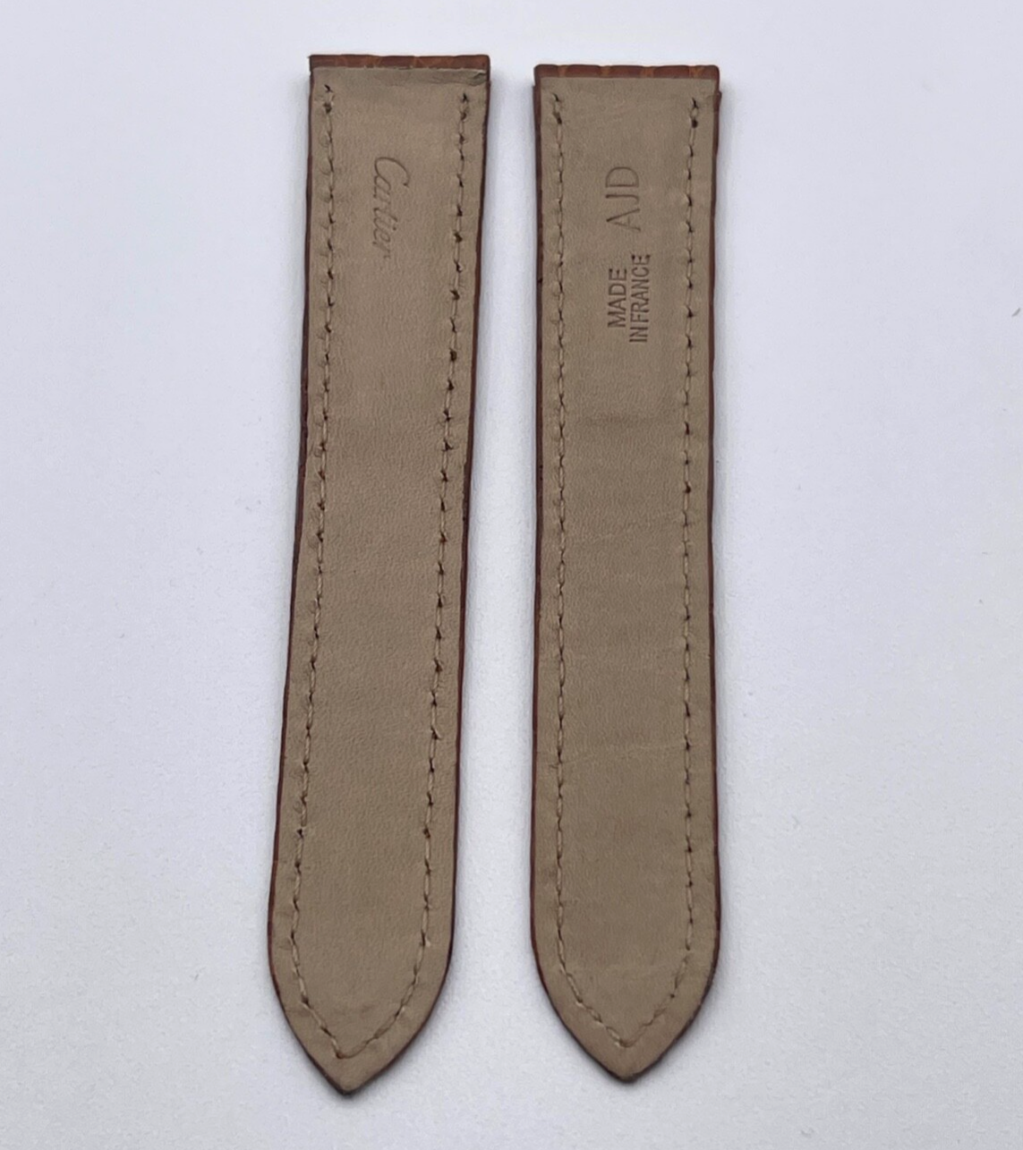 Cartier Tank cinturino orologio watch strap alligatore ref. KD25XH70 18/16mm