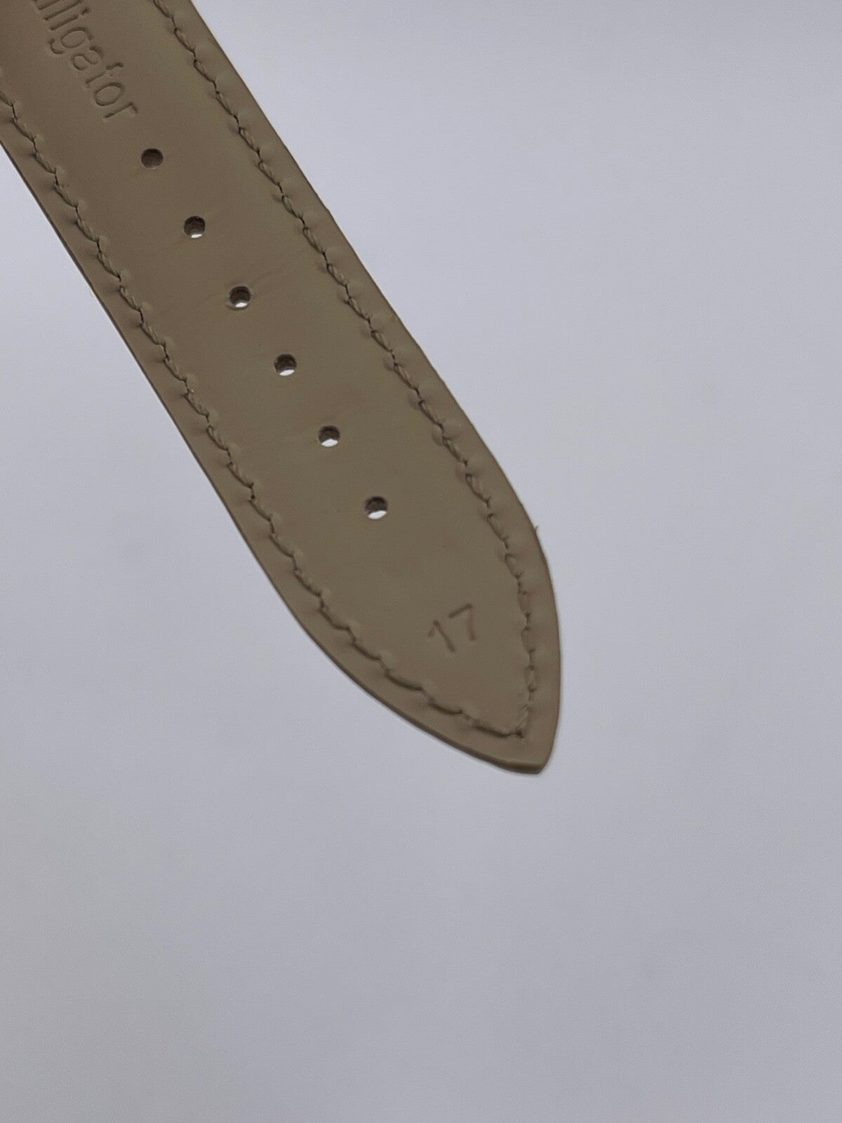 Jaeger Le-Coultre Reverso cinturino orologio watch strap alligatore beige 17/16