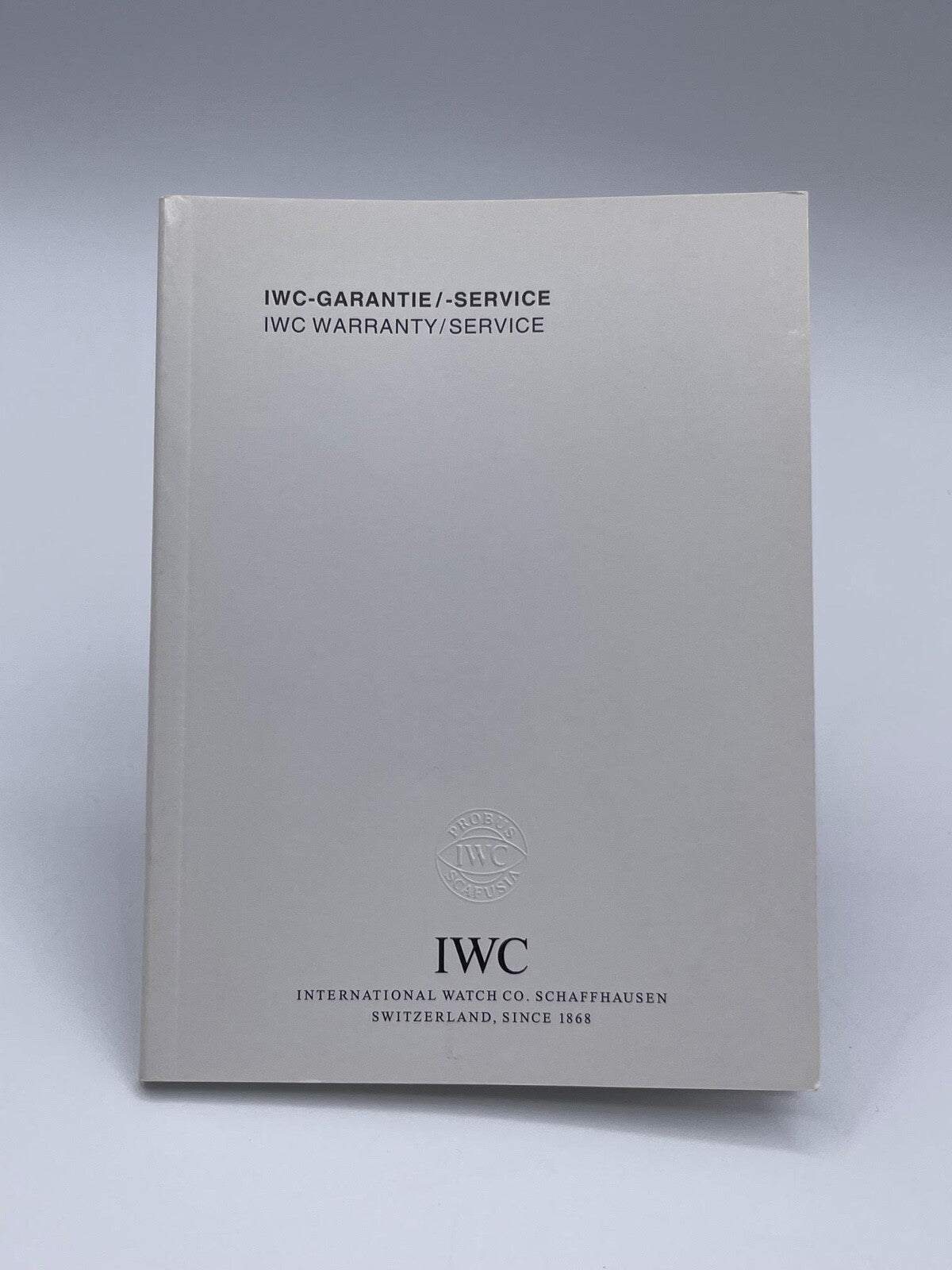 Iwc Pilot Aquatimer Ingenieur libretto garanzia guarantee service 2004 - 2011