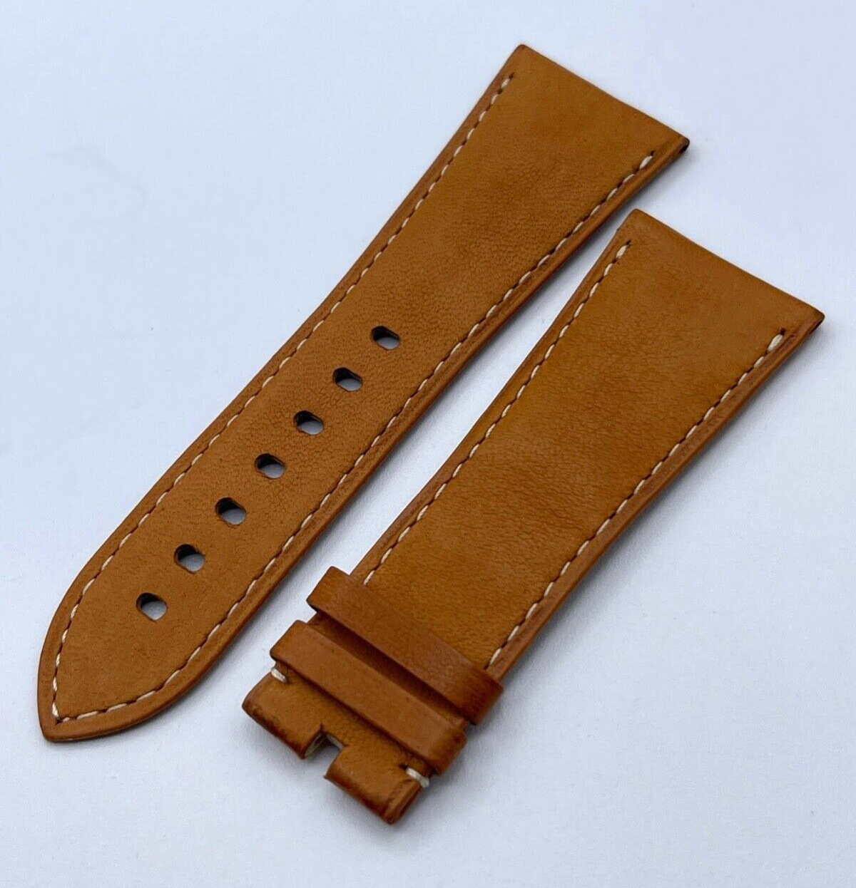 Cartier Divan GM cinturino orologio watch strap pelle marrone leather 29/22mm