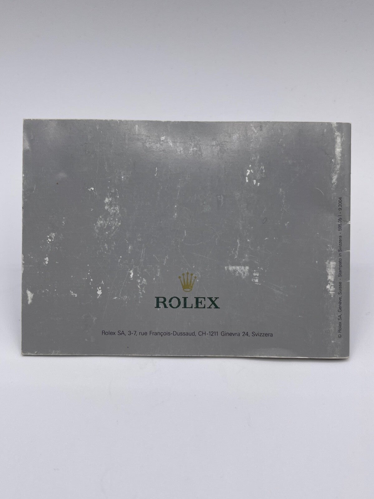 Rolex Gmt-Master libretto corredo orologio watch booklet anno 2004 italiano