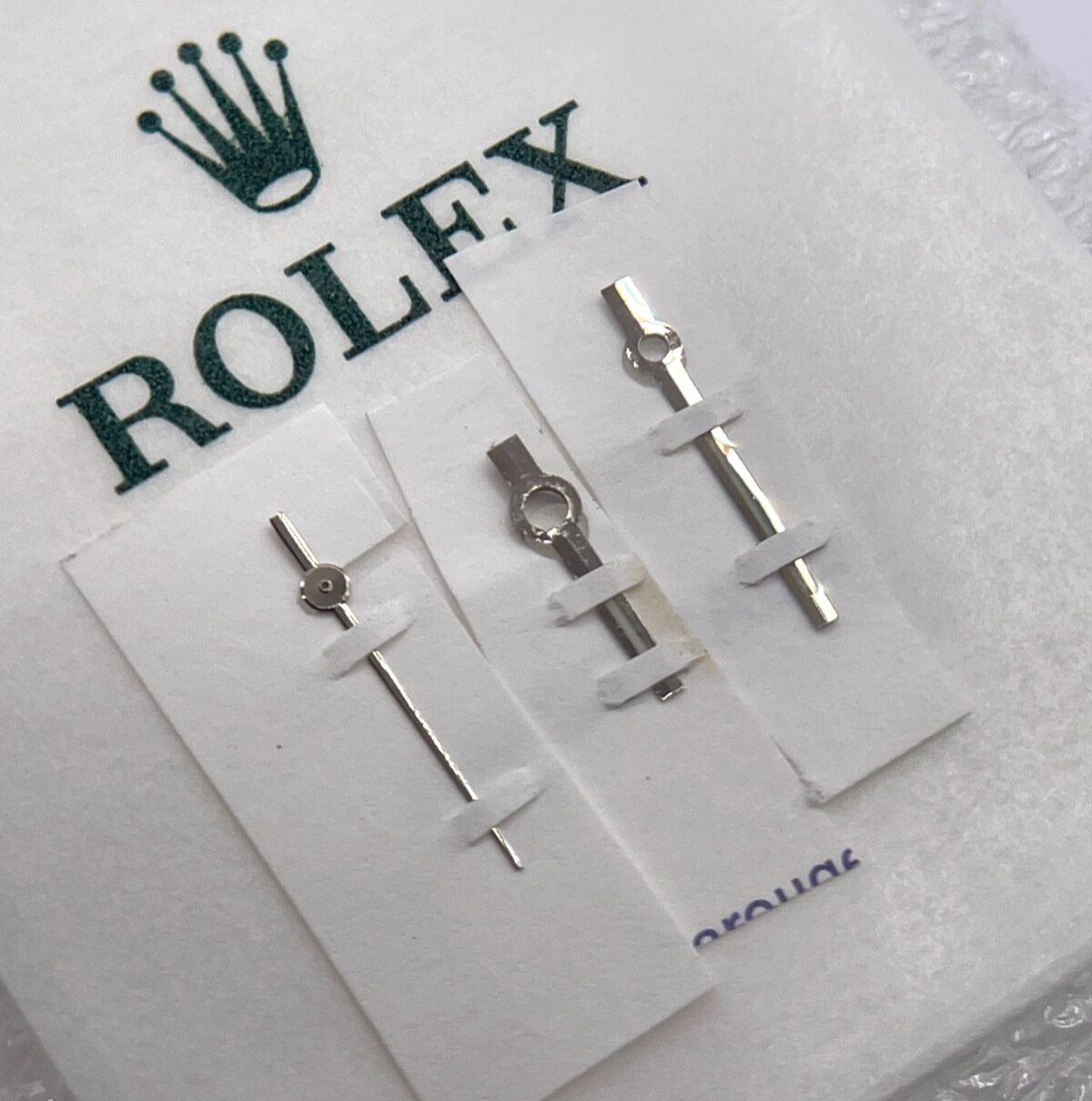 Rolex Datejust 31 set sfere lancette acciaio steel hands set cal. 2235 luminova