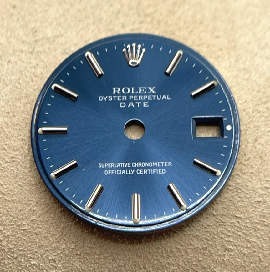 Rolex Oyster Perpetual Date 26mm quadrante blu dial "T swiss made T"