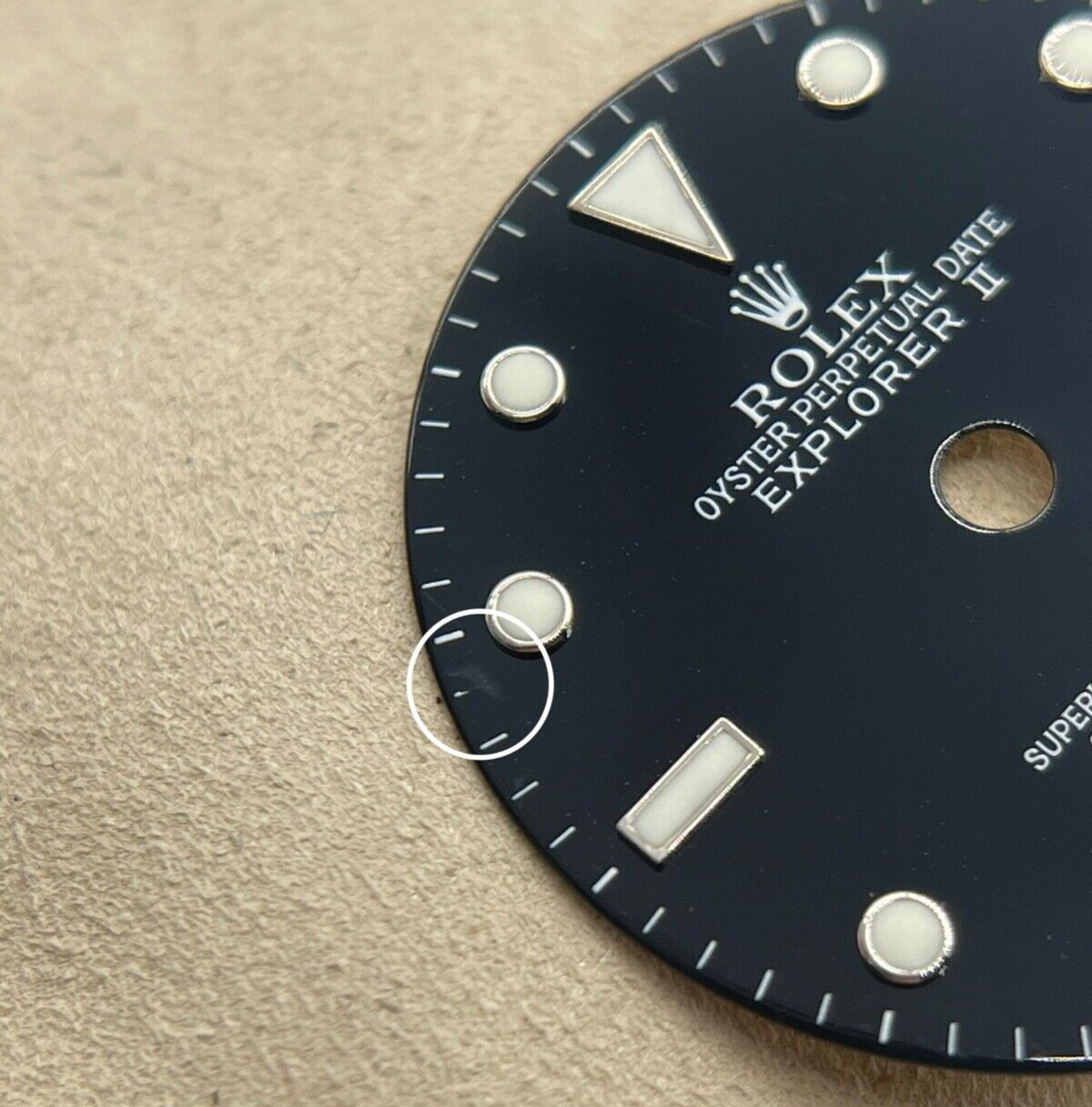 Rolex Explorer II 2 quadrante dial nero " swiss made" luminova black cal. 3185
