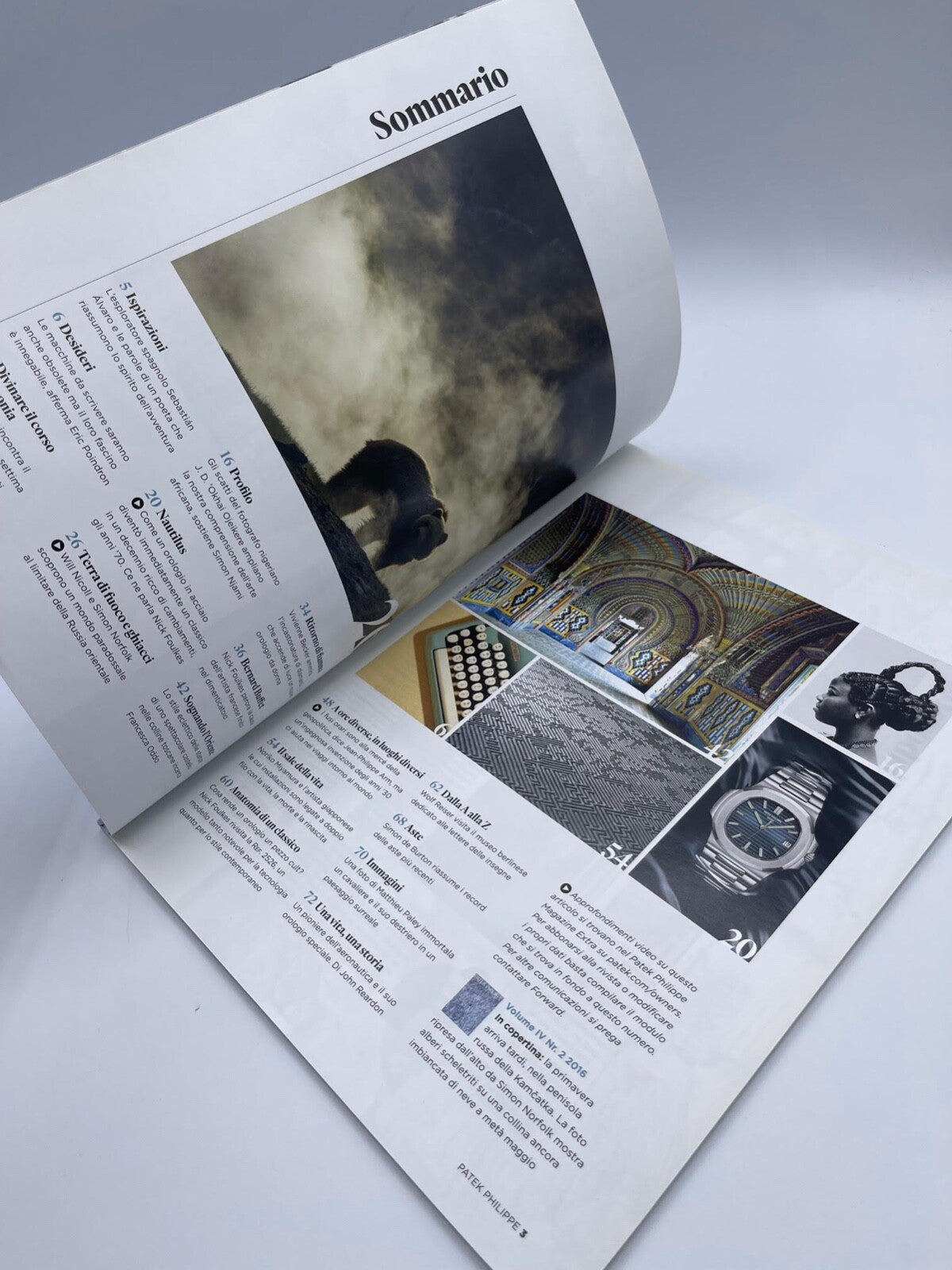 Patek Philippe rivista volume IV numero 2 magazine anno 2016