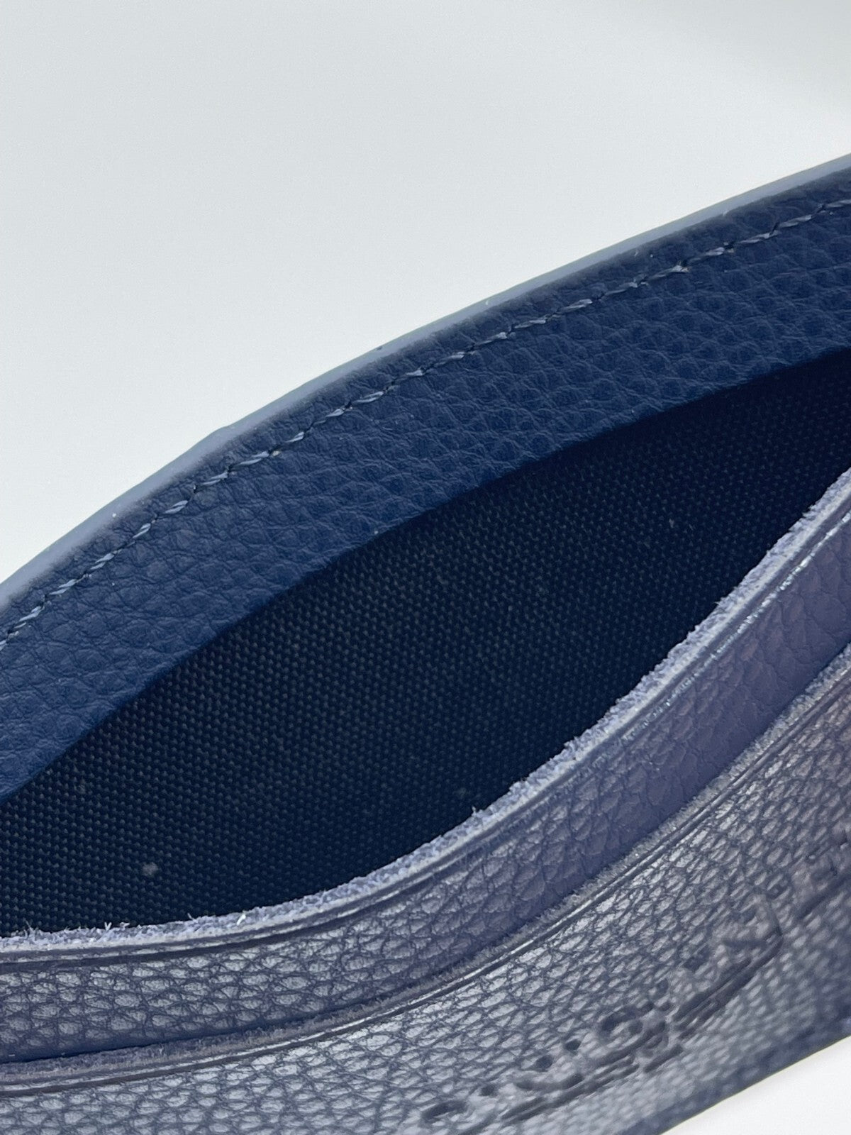 Longines porta garanzia porta carte warranty holder wallet pelle blu originale