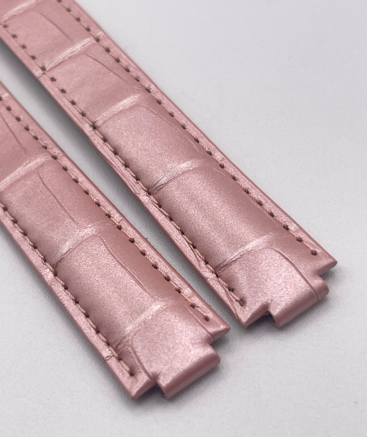 Cartier Ballon Bleu cinturino orologio pelle alligatore rosa KD4N2Y52 16/14mm