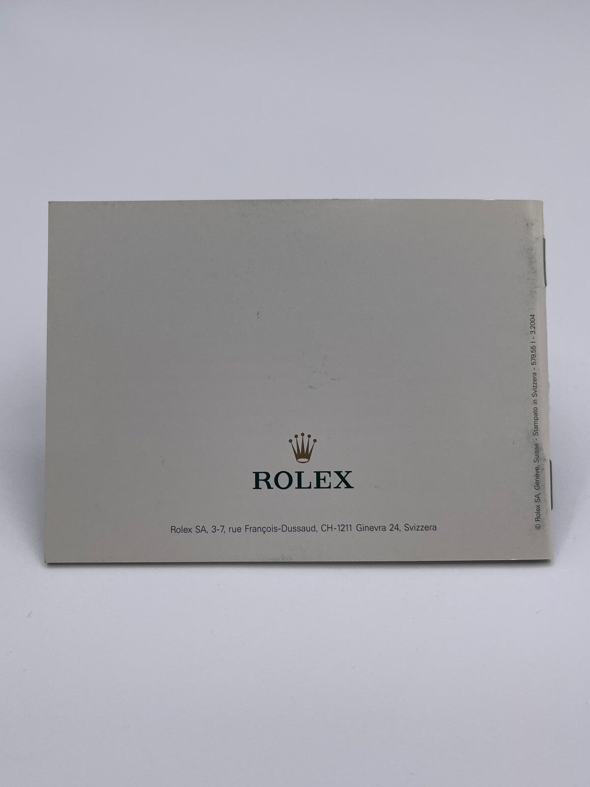 Rolex libretto corredo orologio "il vostro Rolex Oyster" italiano 1980 - 2008