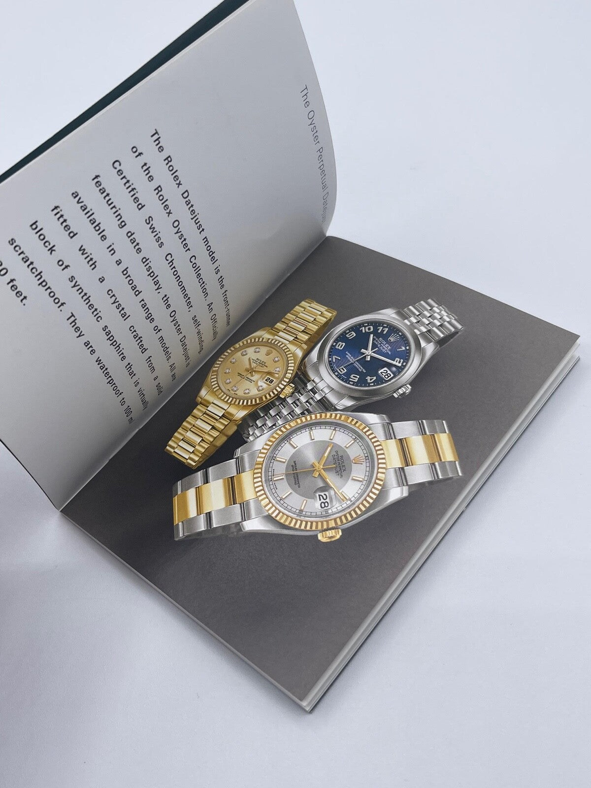 Rolex Datejust libretto corredo orologio watch booklet inglese ( 2001 - 2011 )