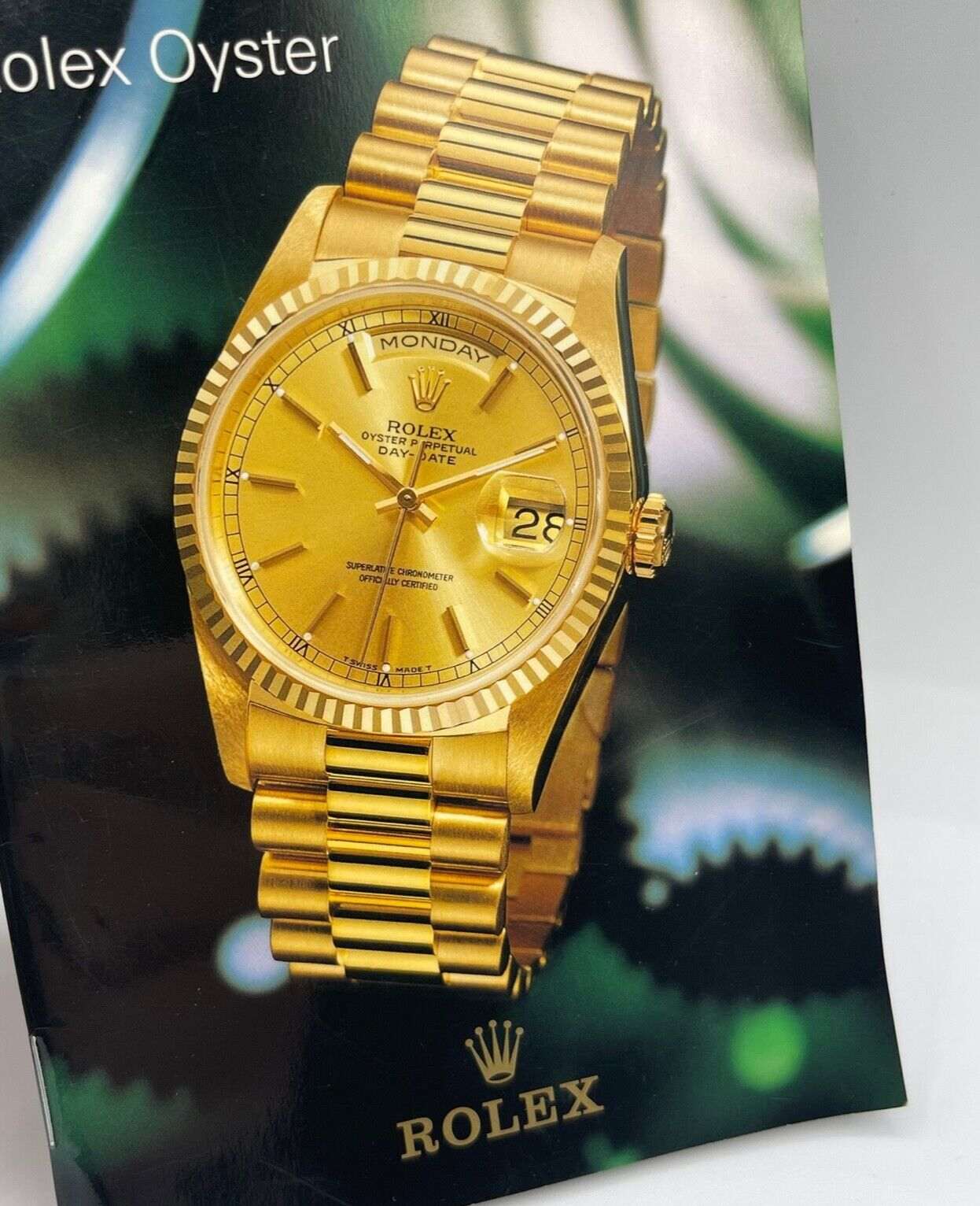 Rolex Oyster libretto orologio watch booklet anno 1999 italiano