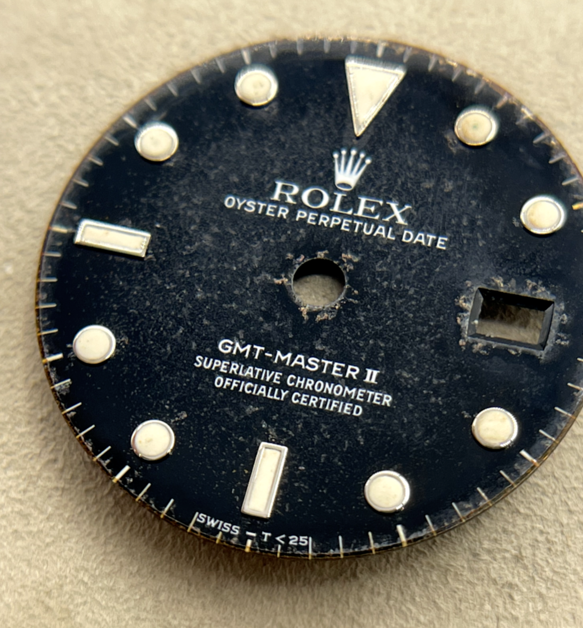 Rolex Gmt-Master II 16710 16760 quadrante dial nero "Swiss T 25 " cal 3085