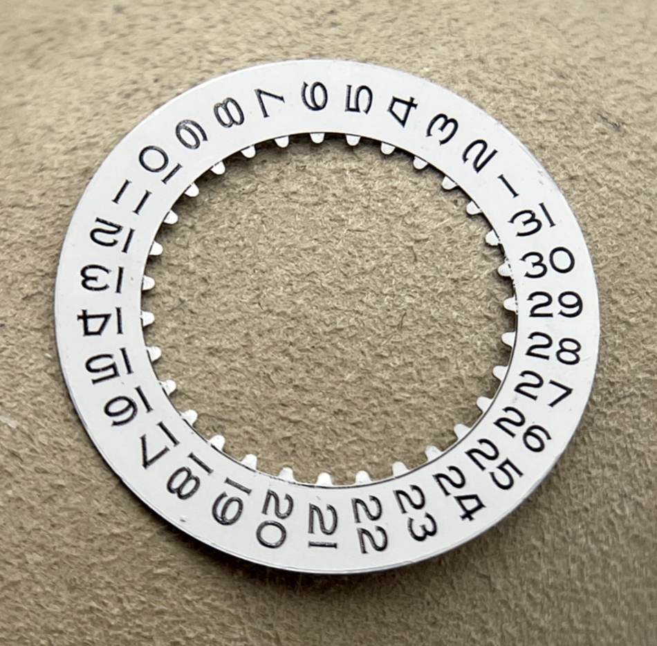 Rolex Oyster Perpetual Date disco data bianco white date disc cal. 3135-16200