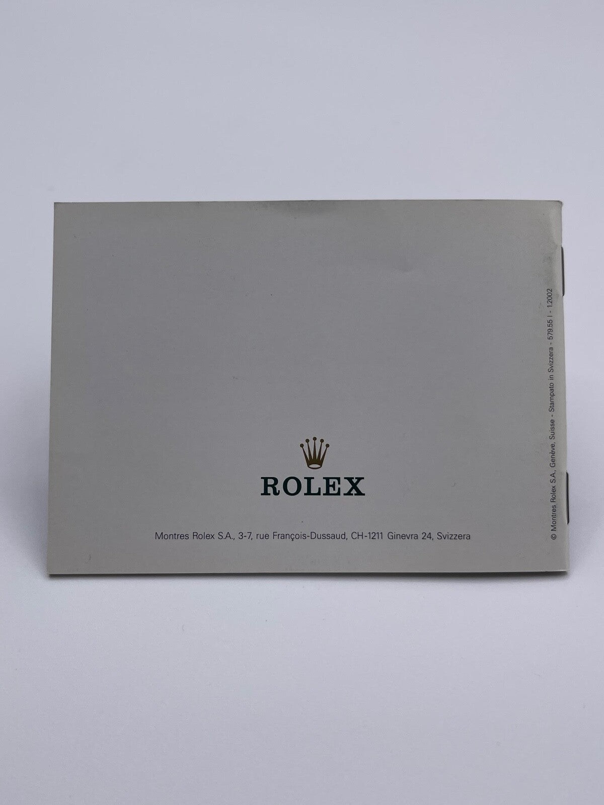 Rolex libretto corredo orologio "il vostro Rolex Oyster" italiano 1980 - 2008