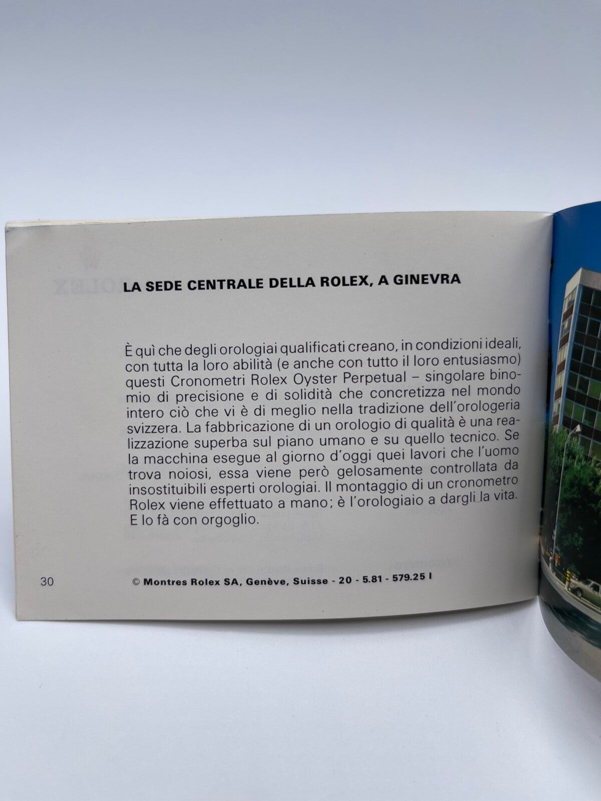 Rolex libretto corredo orologio "il vostro Rolex Oyster" italiano 1980 - 2008